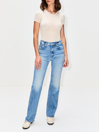 Isolde Slim Crewneck Top,SABLYN,BLACK,Image 2