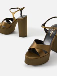 Bianca Platform Sandal 85mm,SAINT LAURENT,KAKI/OLIVE,Image 2