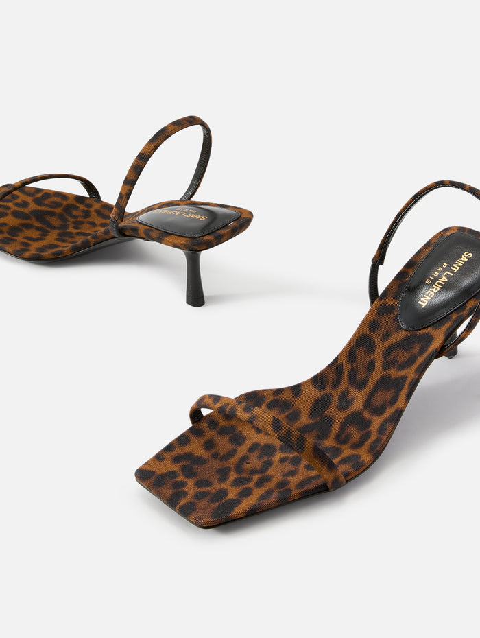 Jaspe Sandal 55mm,SAINT LAURENT,LEOPARD,Image 1
