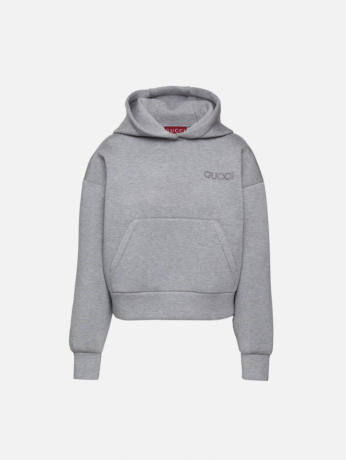 Jersey Hoodie,GUCCI,GREY MELANGE,Image 1