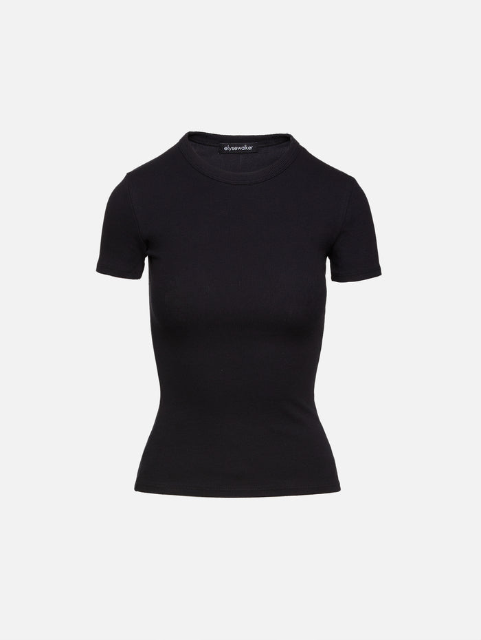 Crawford Top,ELYSEWALKER LABEL,BLACK,Image 1