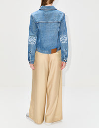 Anagram Jacket,LOEWE,MID BLUE DENIM,Image 3