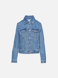 Anagram Jacket,LOEWE,MID BLUE DENIM,Image 1
