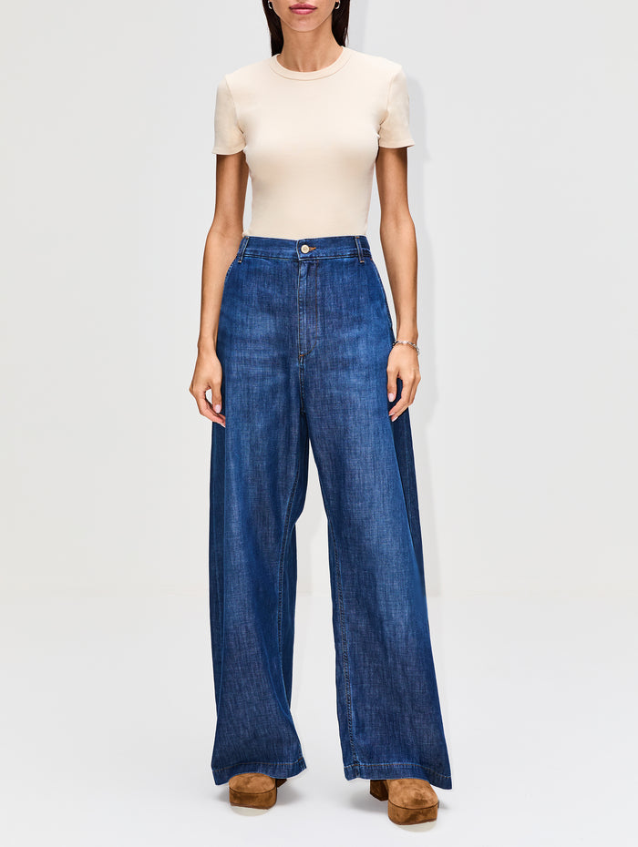 Crawford Top,ELYSEWALKER LABEL,OATMEAL,Image 1