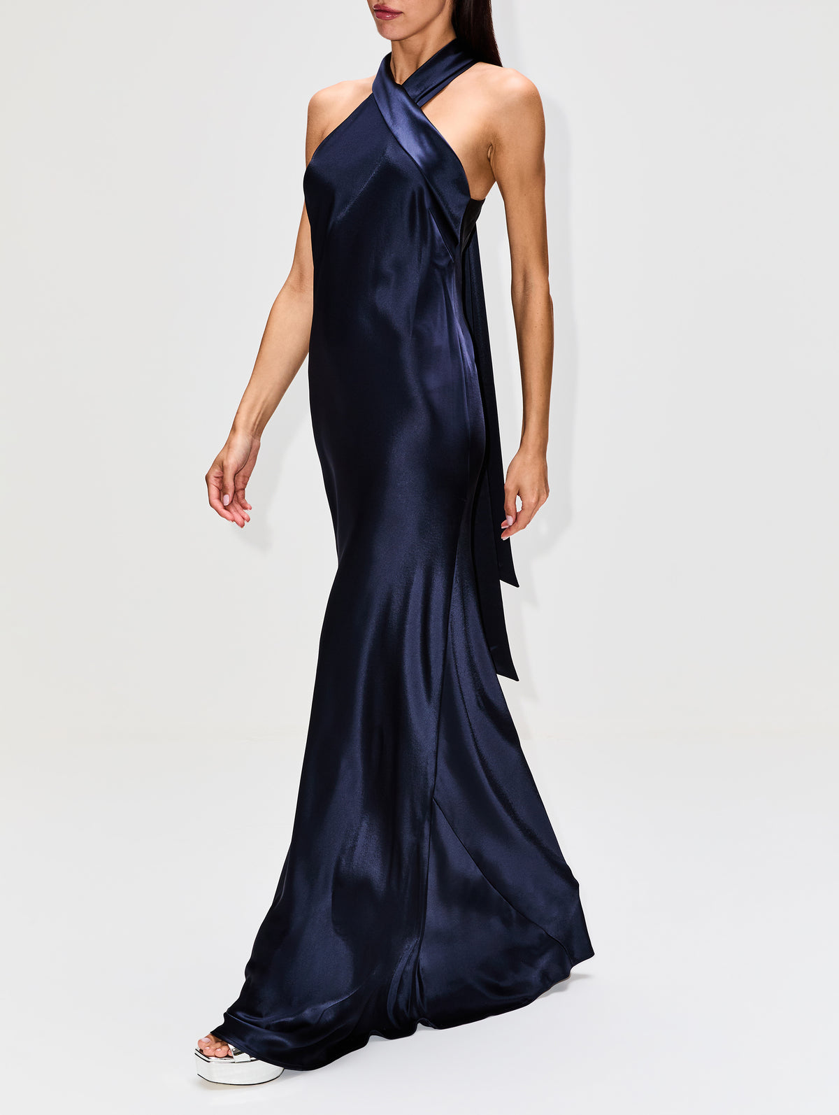 Pandora Gown,GALVAN,BLACK,Image 3