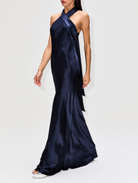 Pandora Gown,GALVAN,BLACK,Image 3