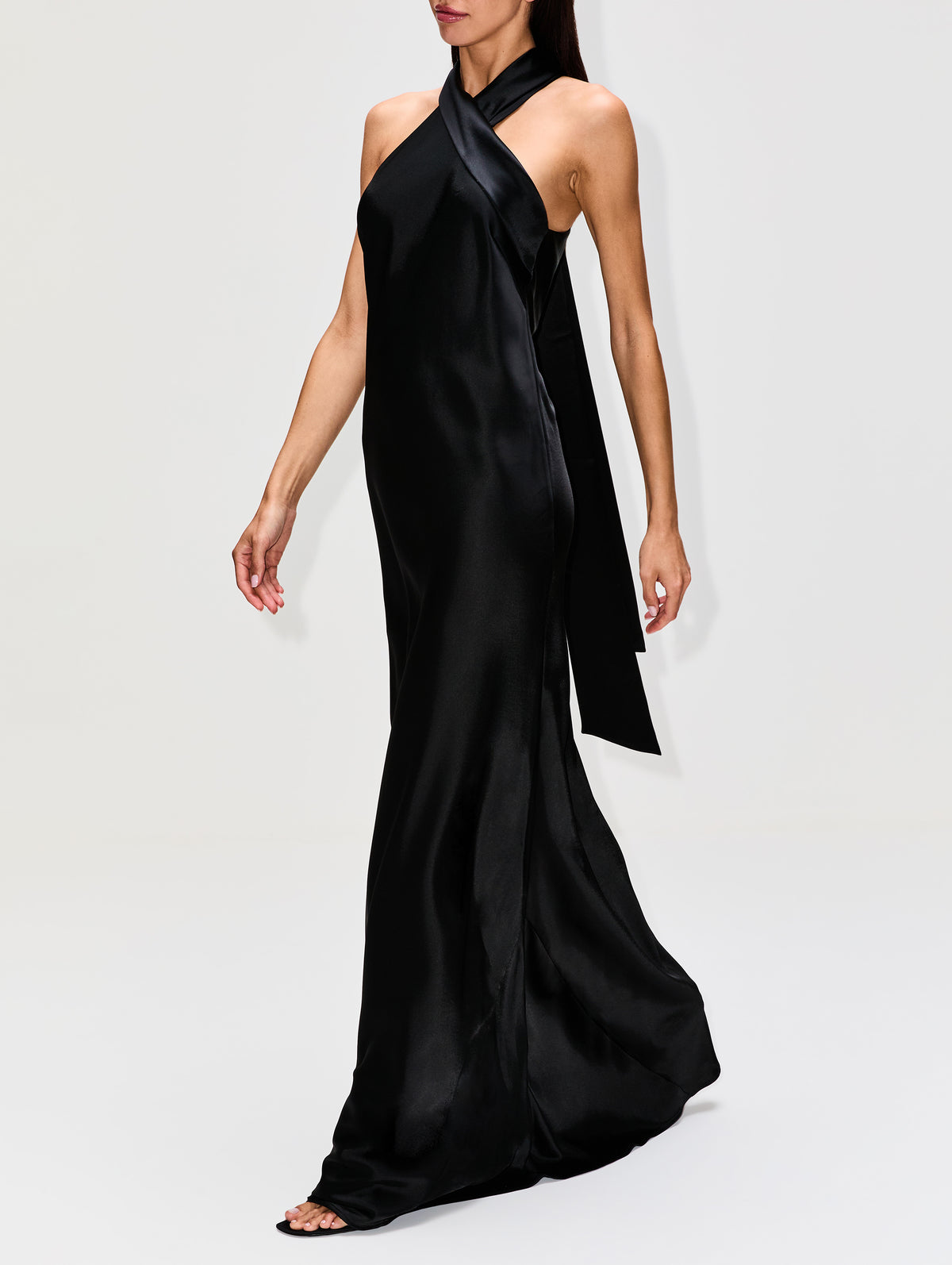 Pandora Gown,GALVAN,BLACK,Image 7