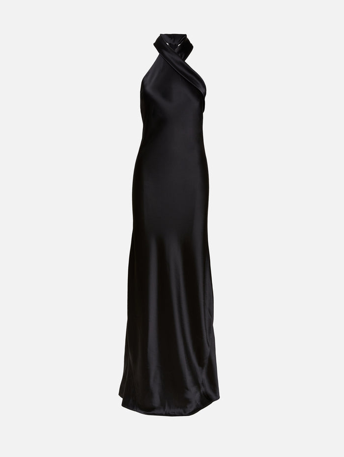 Pandora Gown,GALVAN,BLACK,Image 1