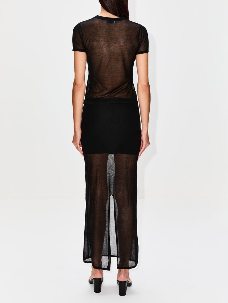 Sheer Column Skirt