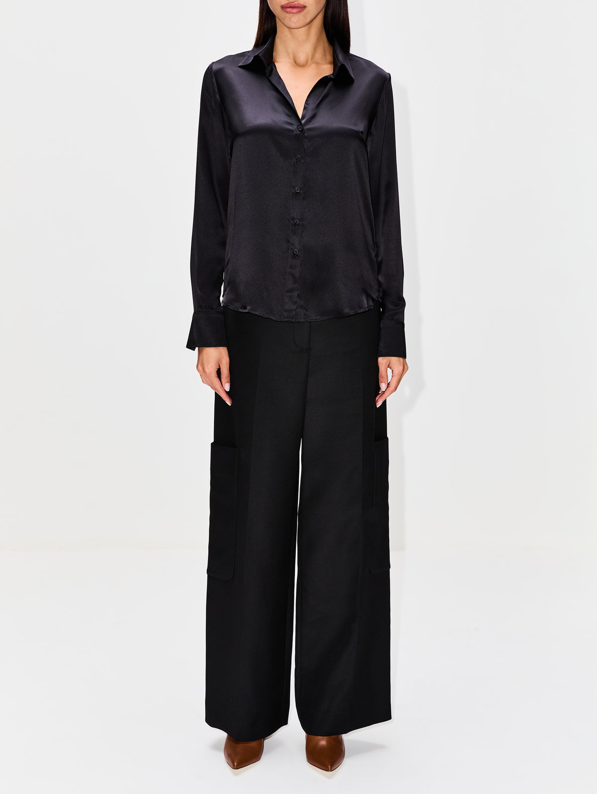 Cae La Noche Blouse,ANDRES OTALORA,BLACK,Image 2