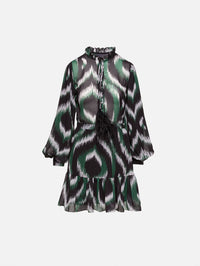 Roa Dress,ANDRES OTALORA,GREEN IKAT,Image 1