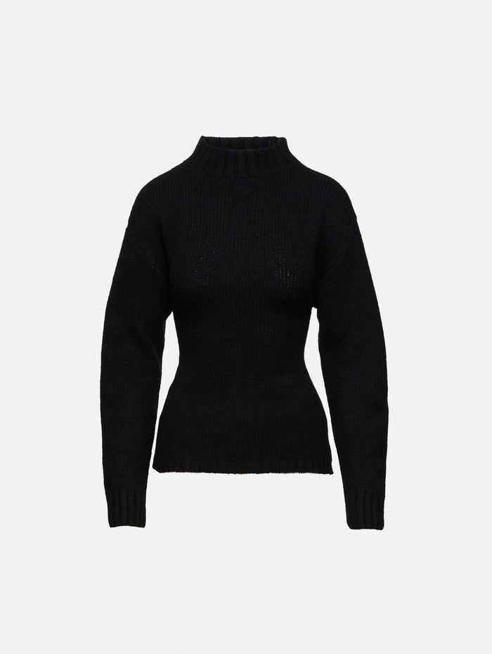 Tie Back Jumper,ST AGNI,BLACK,Image 1