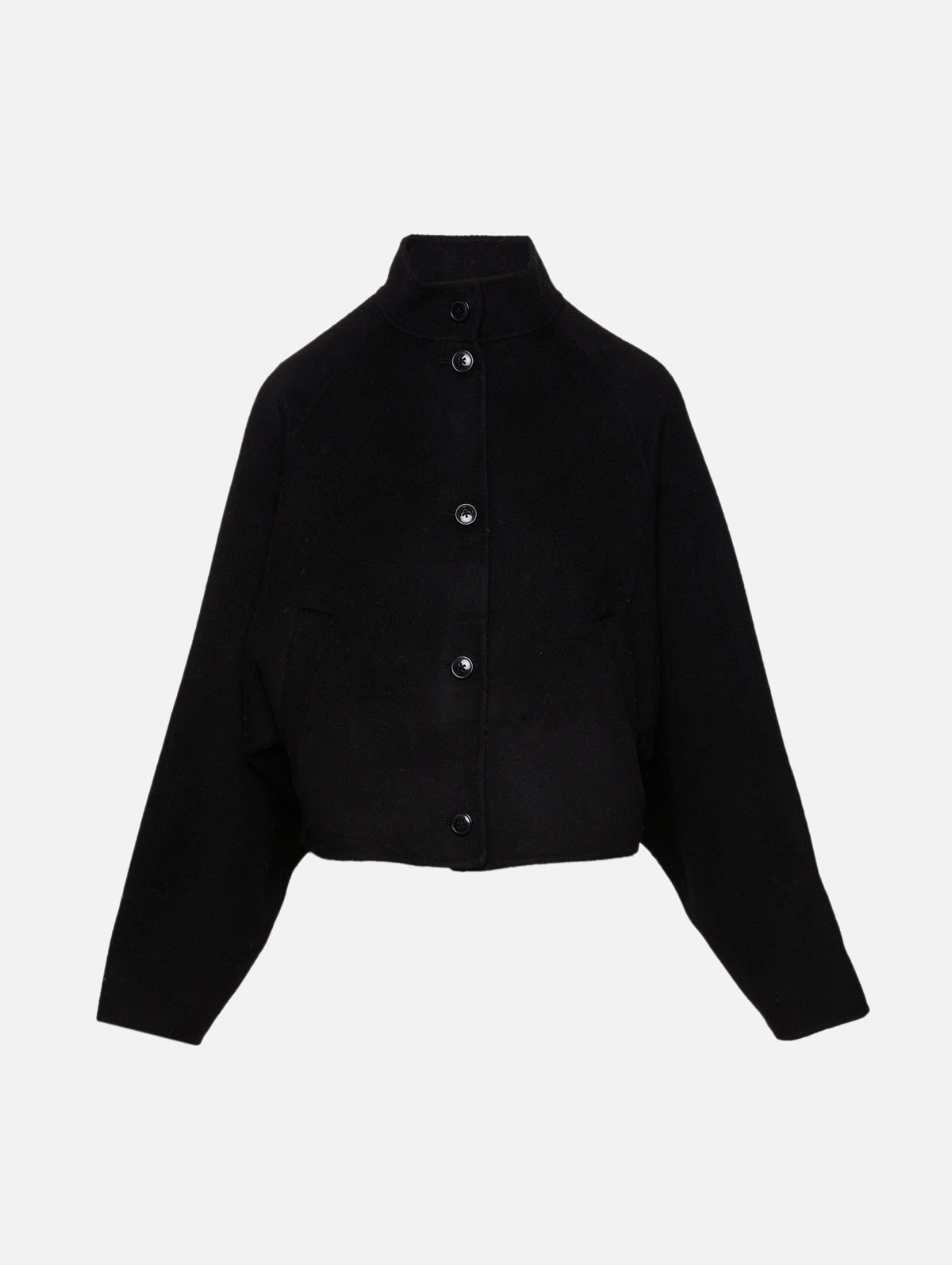 Nyma Cropped Jacket,LOULOU DE SAISON,BLACK,Image 1