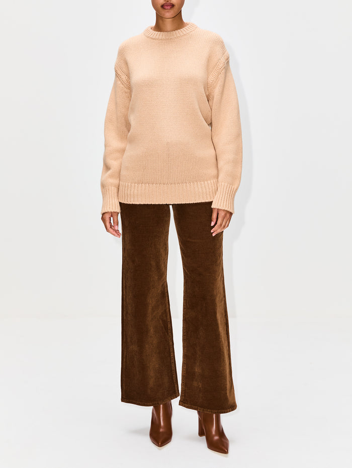 Crewneck Sweater,CHLOÉ,ULTIMATE NUDE,Image 1