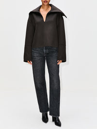 Maxe Pullover Top,NANUSHKA,ANTHRACITE,Image 2