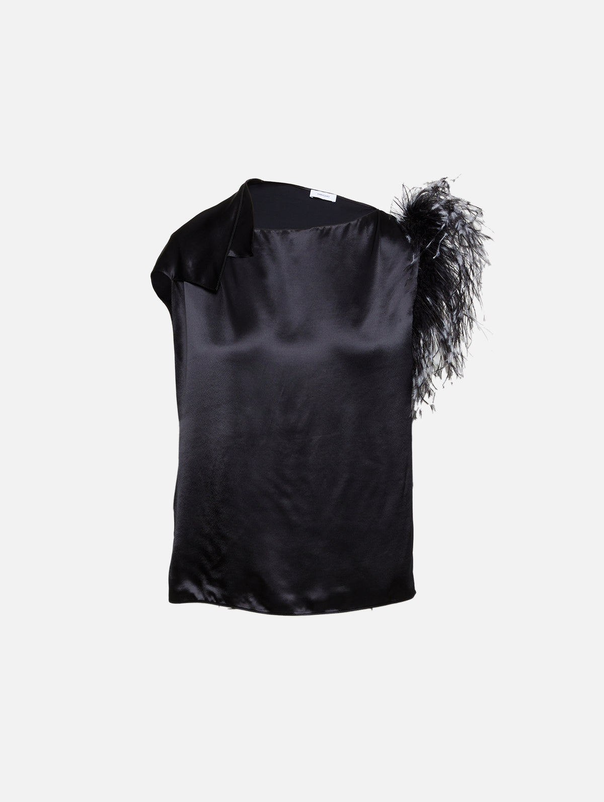 Feather Tank,FERRAGAMO,NERO,Image 1