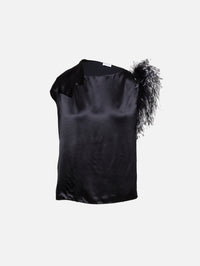 Feather Tank,FERRAGAMO,NERO,Image 1