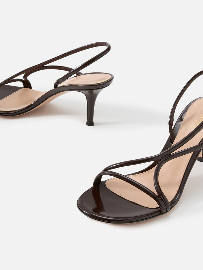 Nuit Sandal 70mm,GIANVITO ROSSI,BROWN,Image 1