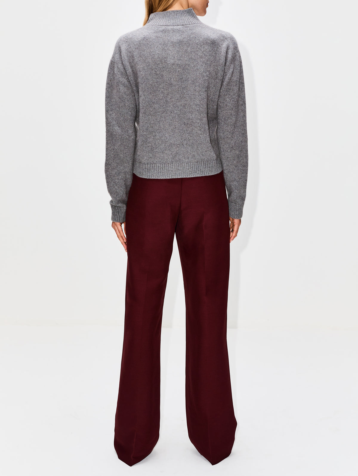 Half Zip Sweater,THE ELDER STATESMAN,CAMEL,Image 3