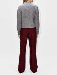 Half Zip Sweater,THE ELDER STATESMAN,CAMEL,Image 3