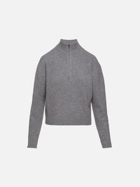 Half Zip Sweater,THE ELDER STATESMAN,CAMEL,Image 1