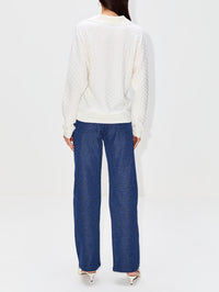 Juniper Knitted Top,TOVE,WHITE,Image 3