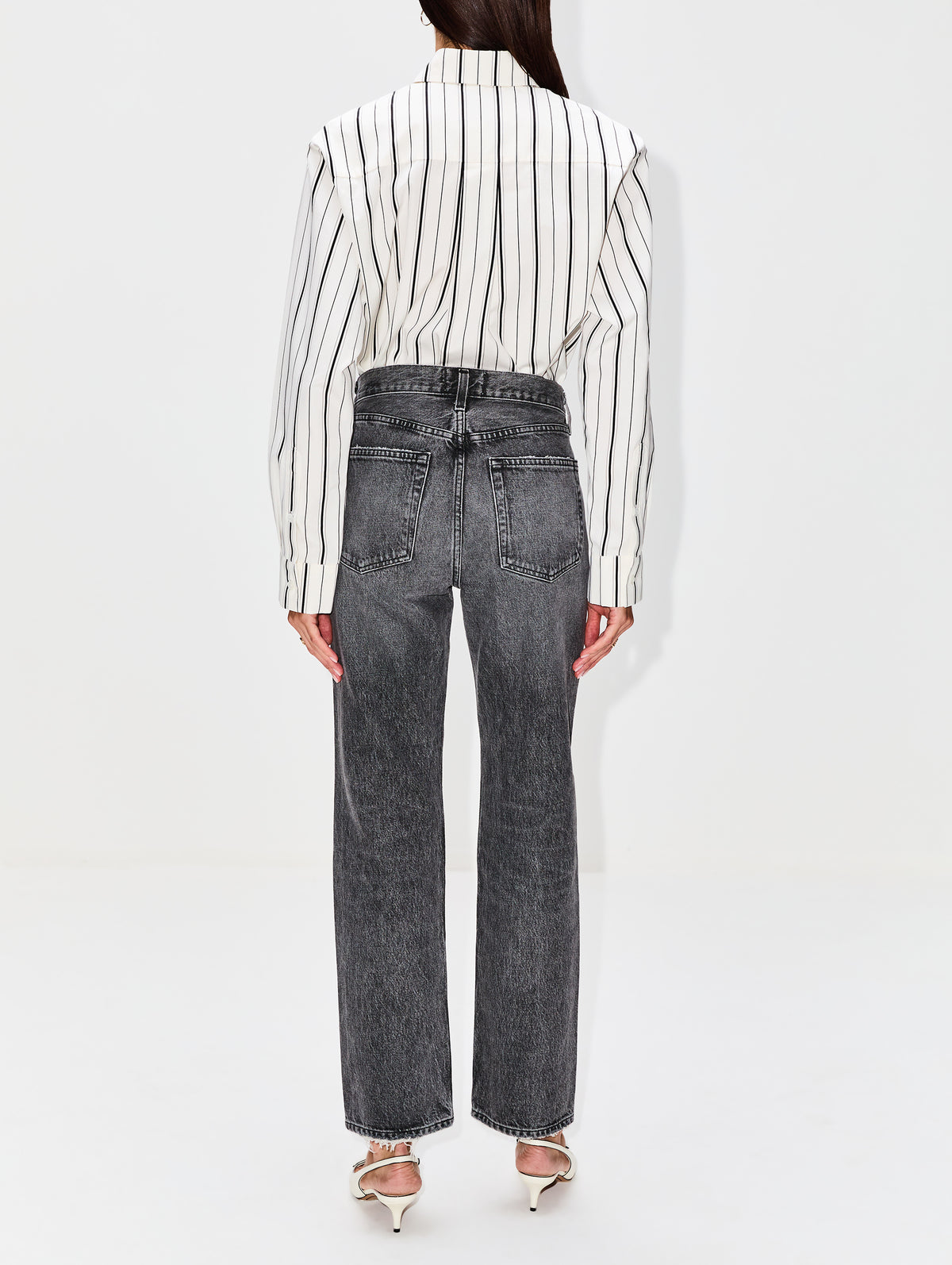 Damita Shirt,TOVE,WHITE STRIPE,Image 3