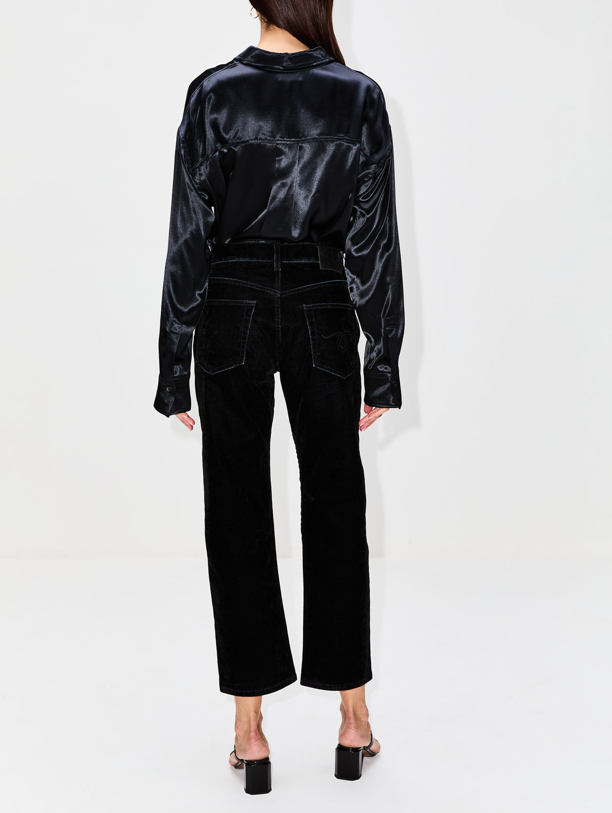 Button Up Blouse,FERRAGAMO,NERO,Image 3