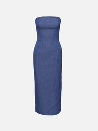 Alba Midi Dress,TOVE,BLUE,Image 1