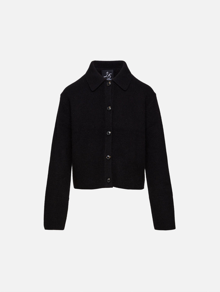 Anniversary Cardigan,ELYSEWALKER LABEL,BLACK,Image 1