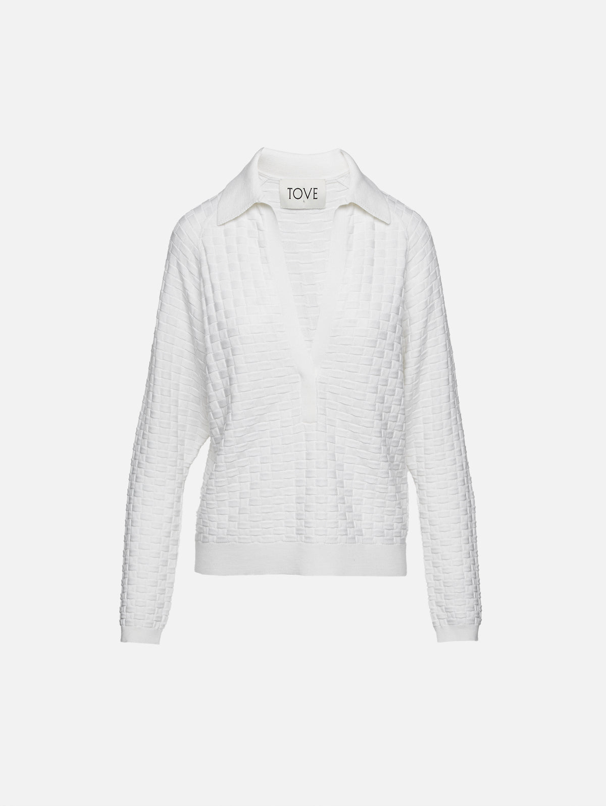 Juniper Knitted Top,TOVE,WHITE,Image 1