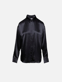 Button Up Blouse,FERRAGAMO,NERO,Image 1