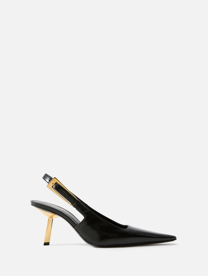 Lee Slingback 75mm,SAINT LAURENT,BLACK,Image 1