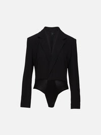 Tailored Bodysuit,PETAR PETROV,BLACK,Image 1