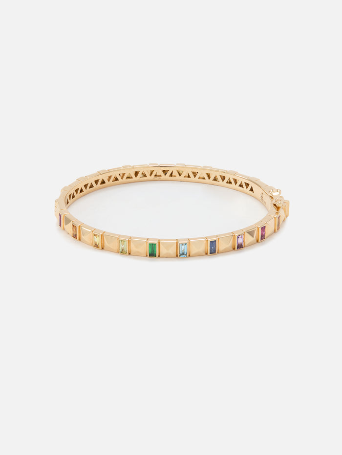 Pyramid Stud Bangle,HARWELL GODFREY,YELLOW GOLD,Image 1