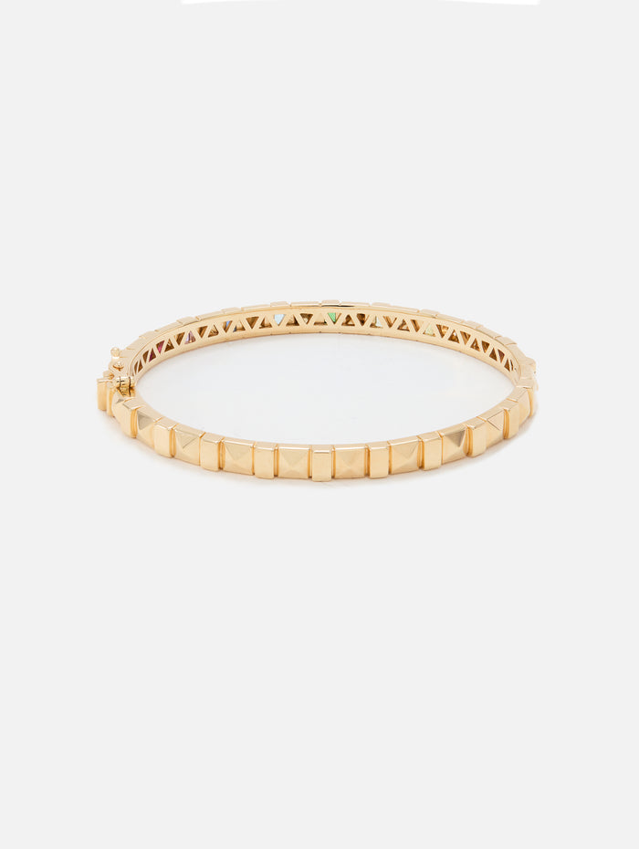 Pyramid Stud Bangle,HARWELL GODFREY,YELLOW GOLD,Image 1
