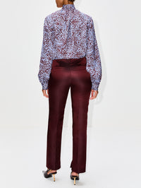 Lisa Pant,AMIR TAGHI,BURGUNDY,Image 3