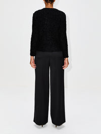 Crewneck Cardigan,GIVENCHY,BLACK,Image 3