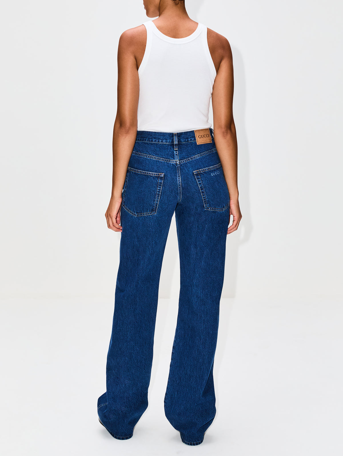 Oversized Jean,GUCCI,BLUE,Image 3