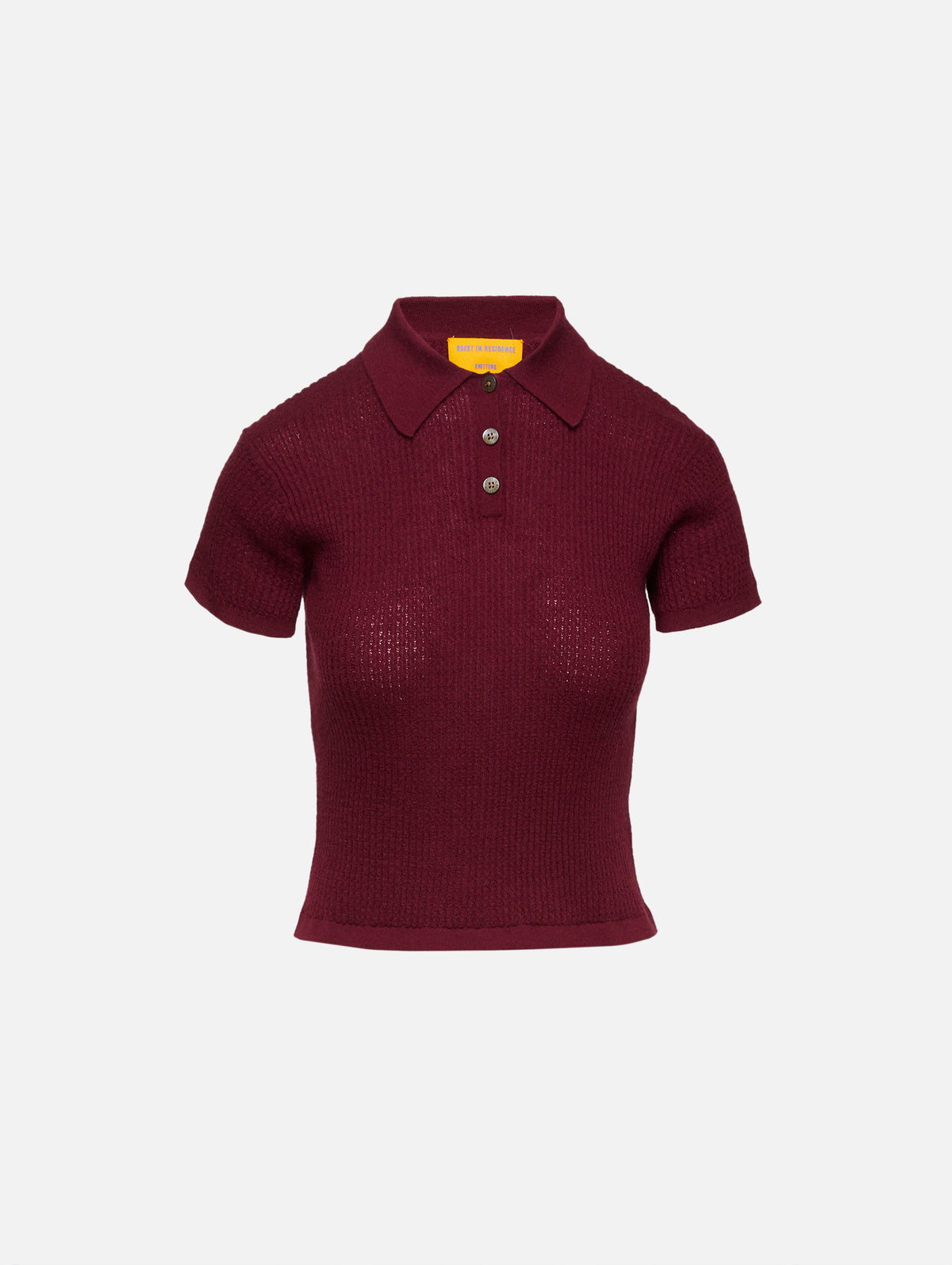 Shrunken Polo,GUEST IN RESIDENCE,PLUM,Image 4
