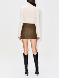 Delicash Turtleneck Top,THE ELDER STATESMAN,OATMEAL,Image 6