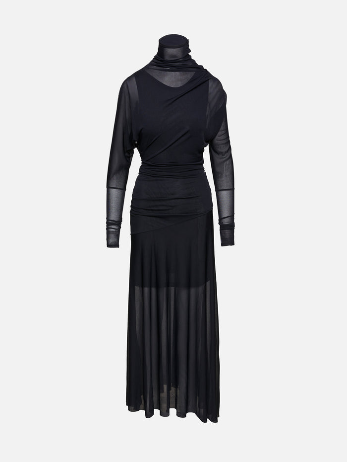 Paula Dress,PROENZA SCHOULER,BLACK,Image 1