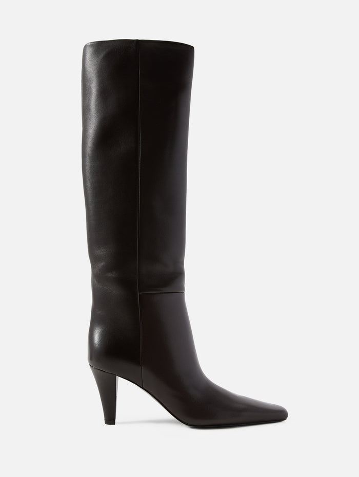Jill Boot 75mm,SAINT LAURENT,DARK CHOCOLATE,Image 1