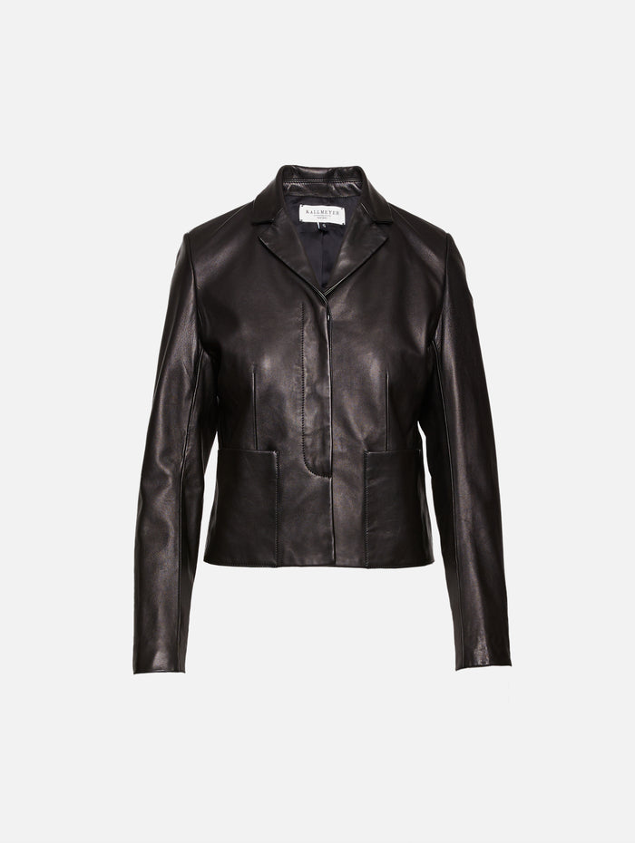 Sloane Shrunken Blazer,KALLMEYER,BLACK,Image 1