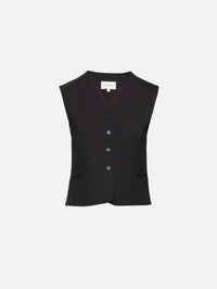 Sleeveless Vest,LOULOU DE SAISON,CHOCO,Image 4