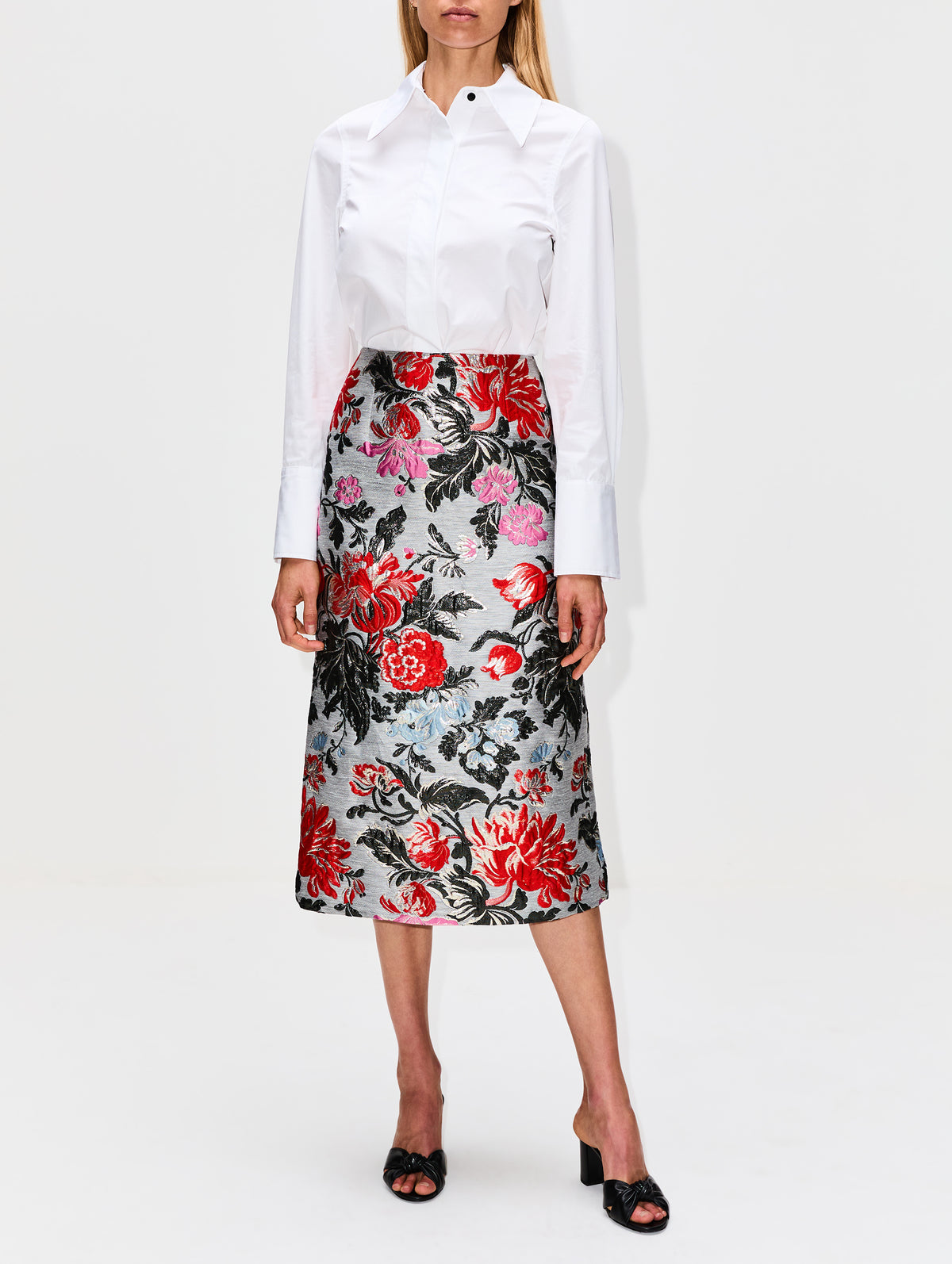 Button Down Shirt,CO,WHITE,Image 2
