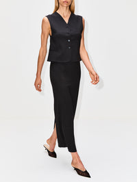 Maxi Skirt,LOULOU DE SAISON,ANTHRACITE,Image 3