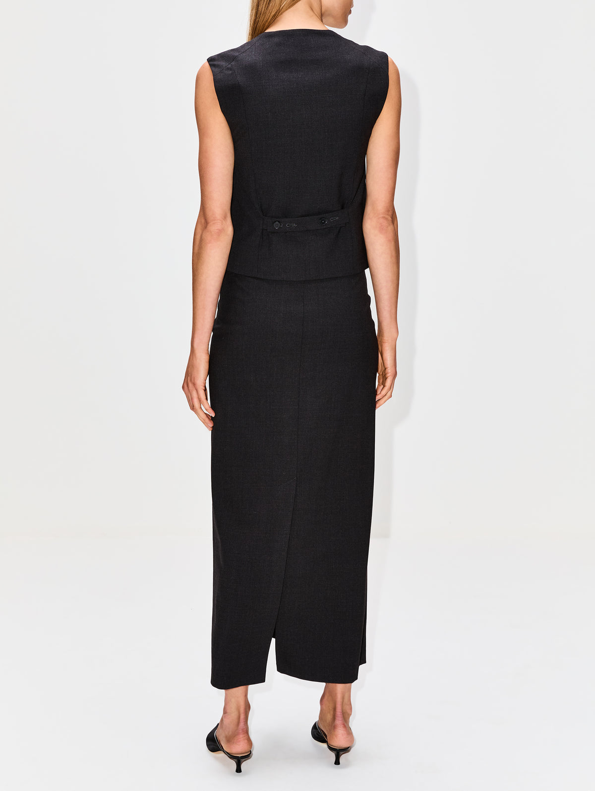 Sleeveless Vest,LOULOU DE SAISON,CHOCO,Image 6