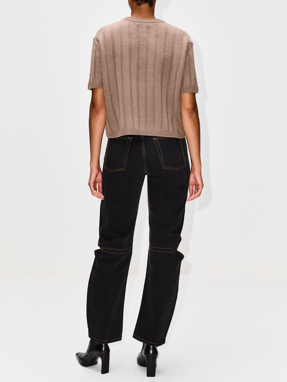 Duke Boxy Sweater,ELYSEWALKER LABEL,CACAO BROWN,Image 6