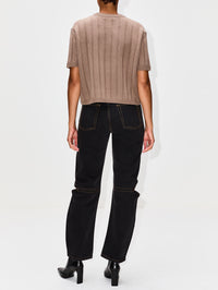 Duke Boxy Sweater,ELYSEWALKER LABEL,CACAO BROWN,Image 6
